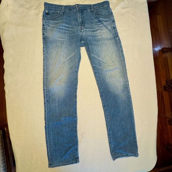 AG Adriano Goldschmied Distressed Jeans Size 36x34 Mens designer Bohemian - Picture 1 of 16
